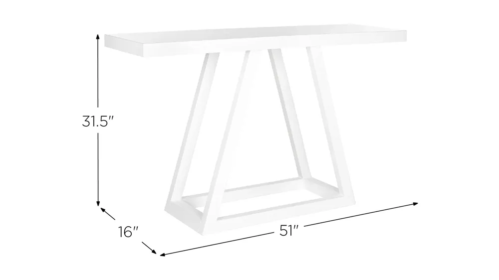 Patti Console Table Dimensions