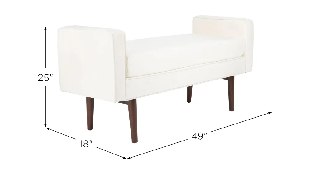 Henri Midcentury Bench Dimensions