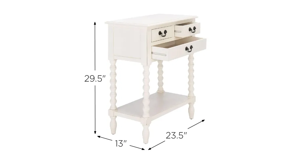 Mycha 3 Drawer Console Table Dimensions