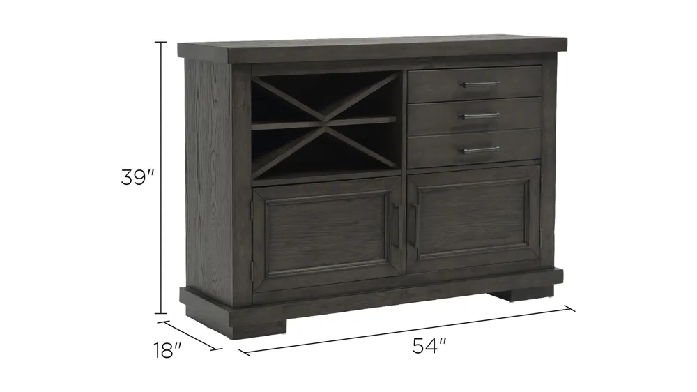 Halloway Buffet w/ Wine Storage Dimensions