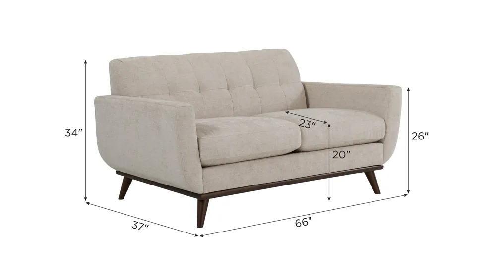 Milo Loveseat Dimensions