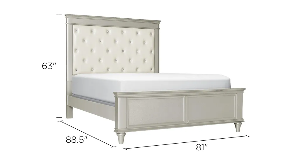 Tiffany Upholstered Bed Dimensions