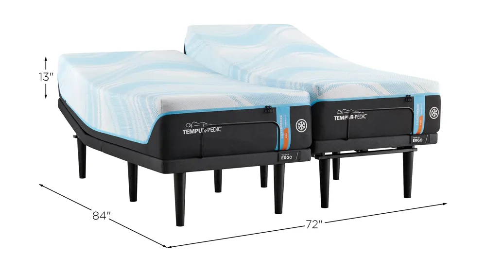 Tempur-Pedic Luxebreeze 2.0 Firm Split Set Dimensions