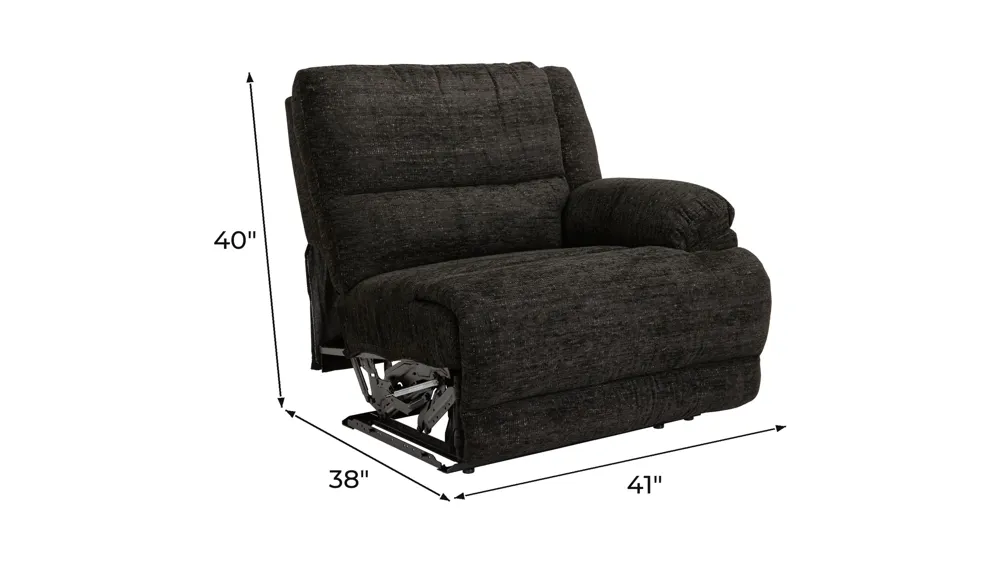 Filmore Right Arm Facing Manual Recliner Dimensions