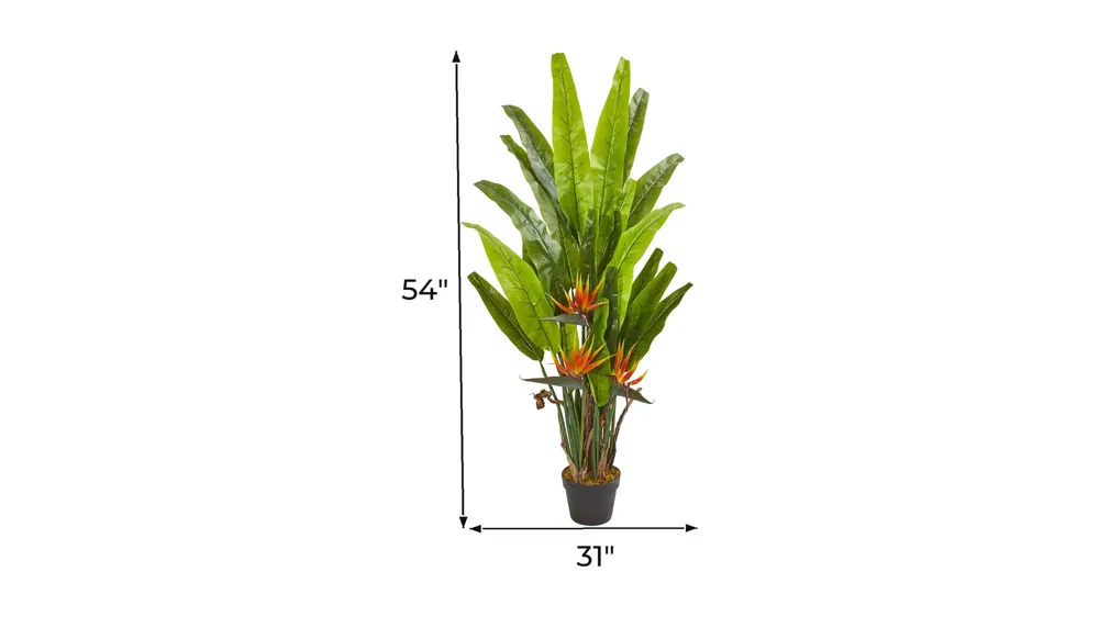 4.5ft. Bird of Paradise Artificial Plant Dimensions