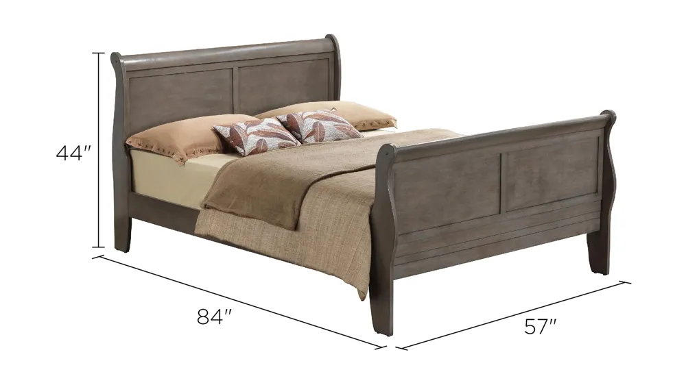 Rossie Sleigh Bed Dimensions