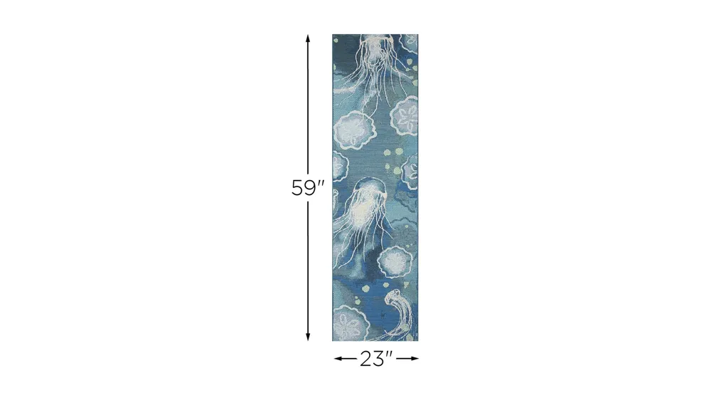 Marina Jelly Fish Indoor/Outdoor Rug Dimensions