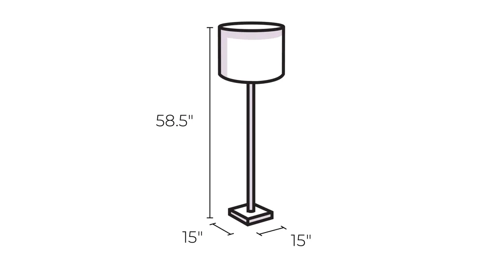 Boise Floor Lamp Dimensions
