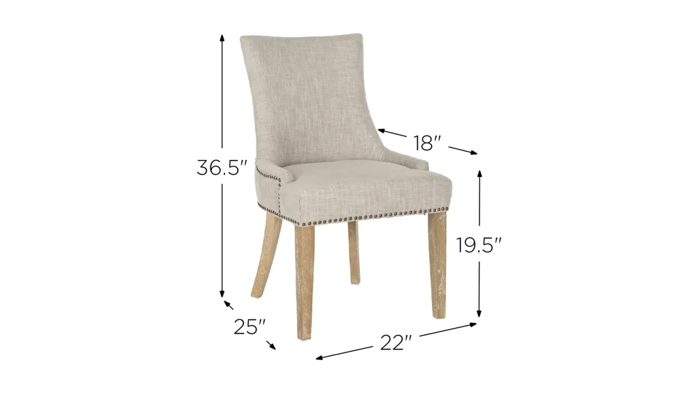 Lester Dining Chair - Set of 2 Dimensions