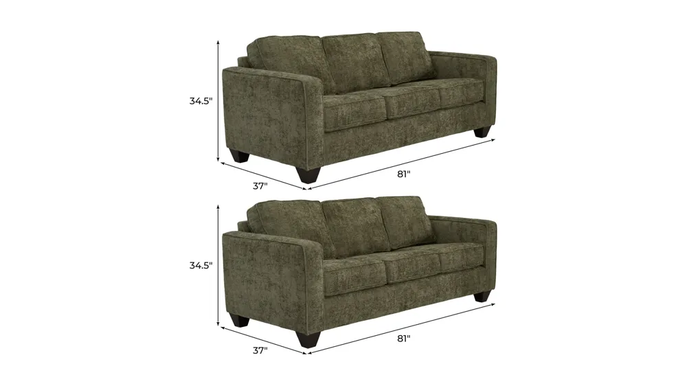 Odelle Living Room Set Dimensions
