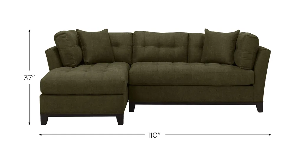 Cityscape 2-pc. Sectional Dimensions