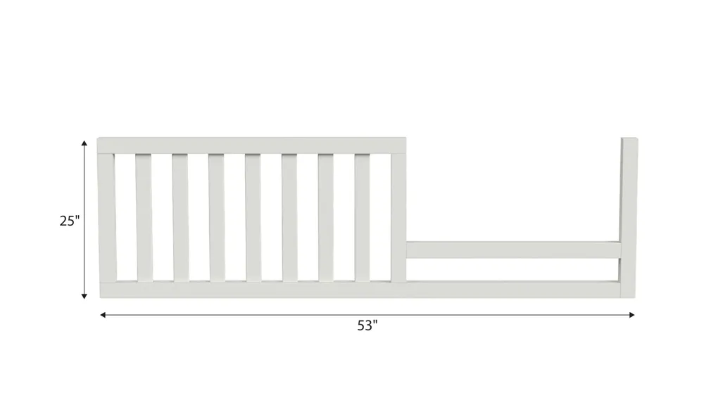 Harper Toddler Rail Dimensions