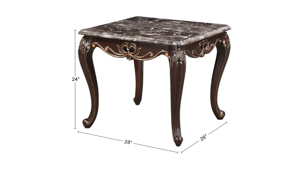 Constantine End Table Dimensions