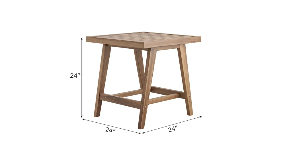 Ashton Outdoor End Table Dimensions