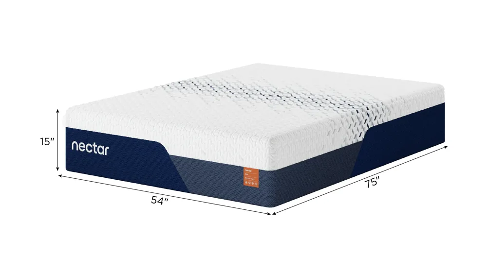 Nectar Ultra Soft Memory Foam Mattress Dimensions