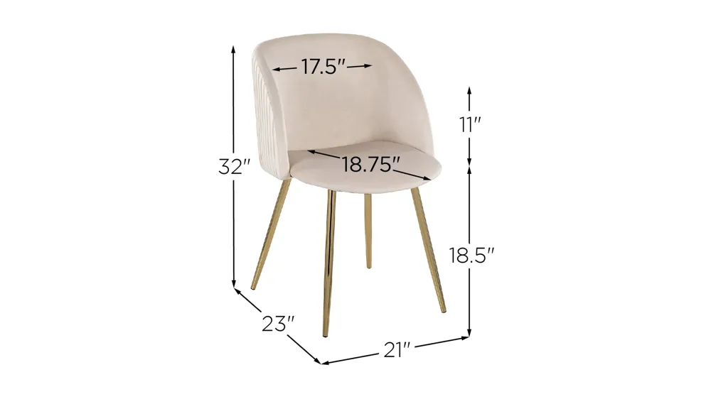 Fran Chairs - Set of 2 Dimensions
