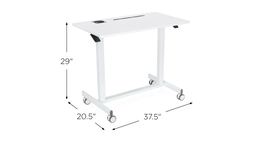 Alnick Adjustable Mobile Desk Dimensions