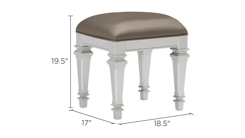 Beaver Creek Vanity Stool Dimensions