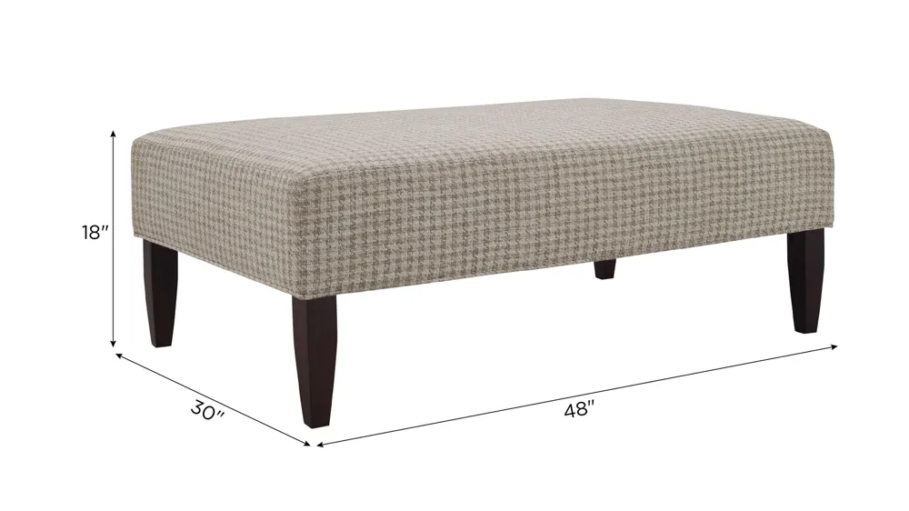 Petunia Cocktail Ottoman Dimensions