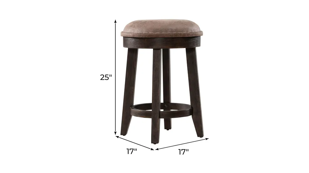 Paradise Valley Uph Console Stool (RTA) Dimensions