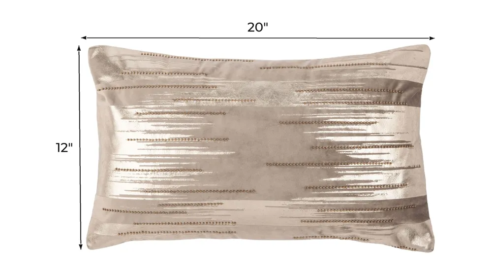 Metallic Throw Pillow Dimensions