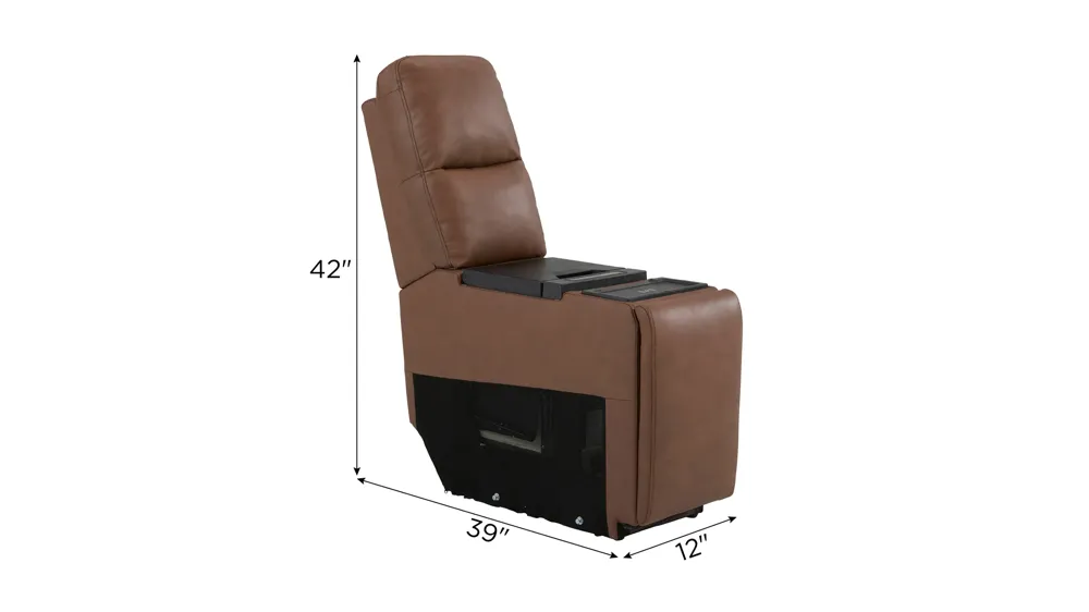 Harbin Cooler Console w/ Wireless Charging and Hidden Cupholder Dimensions