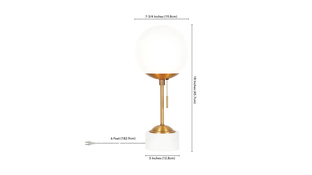Oskar Table Lamp Dimensions