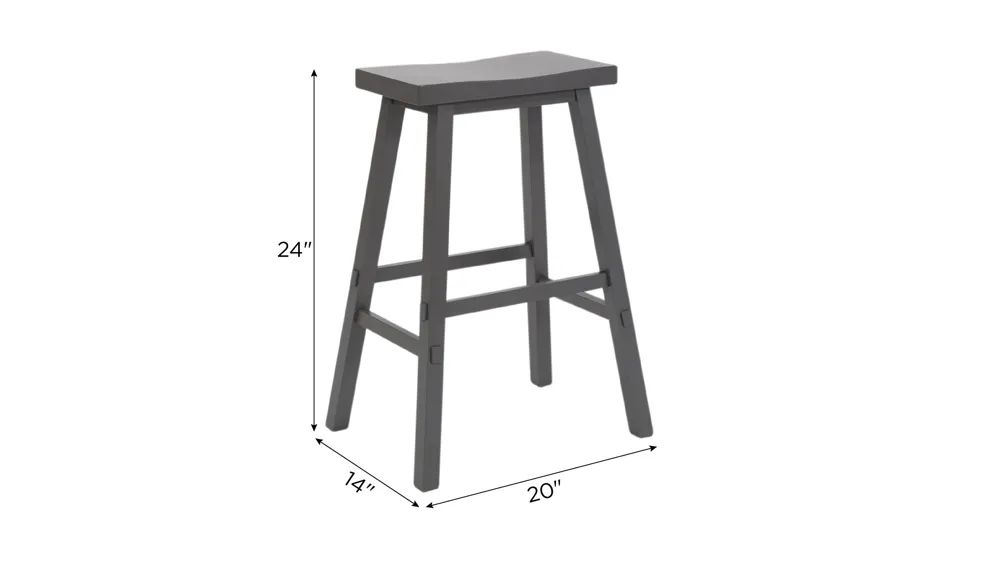 Creations II Sawhorse Counter Stool Dimensions