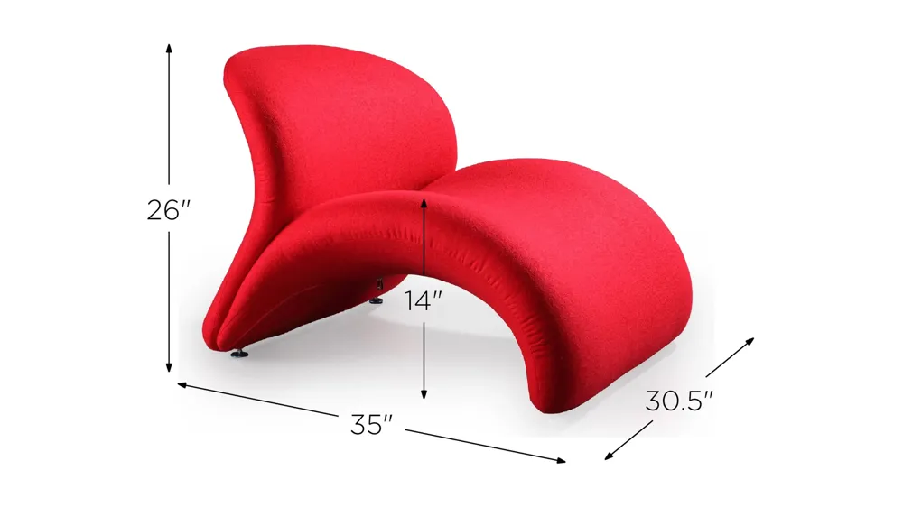 Rosebud Accent Chair (Set of 2) Dimensions