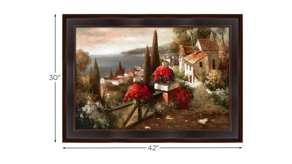 Tuscany Framed Canvas Wall Art Dimensions