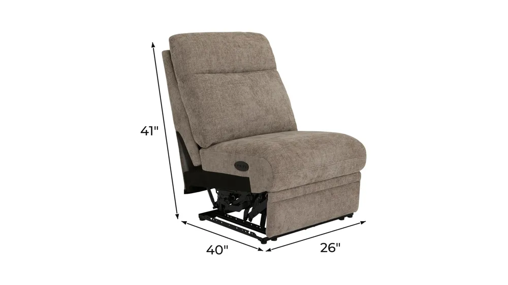 Enbridge Armless Dual Power Recliner Dimensions