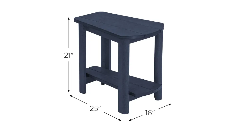 Generation Recycled Outdoor Addy Side Table Dimensions