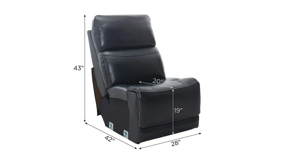 Presley Armless Chair Dimensions