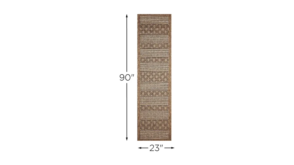 Monterey Tribal Stripe Indoor/Outdoor Rug Dimensions