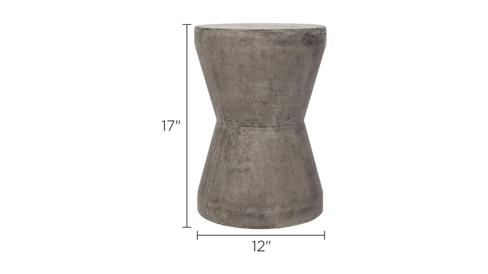 Torre Indoor/Outdoor Accent Table Dimensions