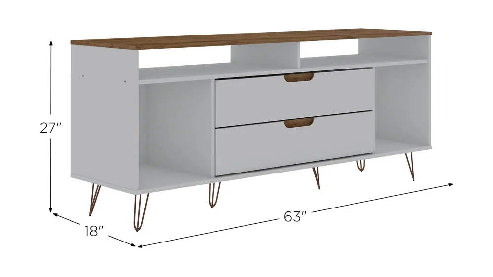 Rockefeller 62" TV Stand Dimensions