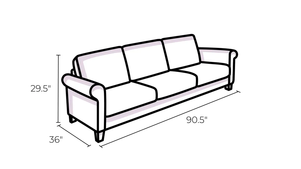 Beverly Sofa Dimensions