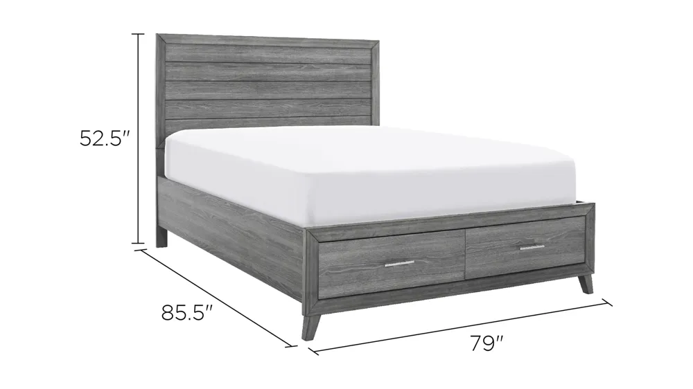 Tobyn Platform Storage Bed Dimensions