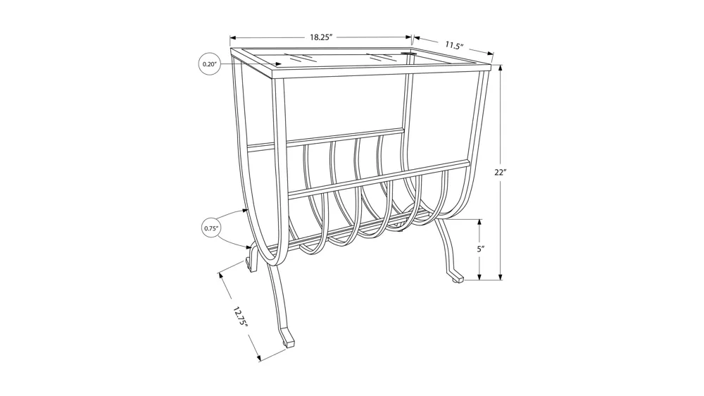 Monarch Specialties Accent Table Dimensions