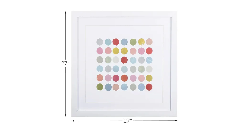 Colorful Dots Wall Art Dimensions