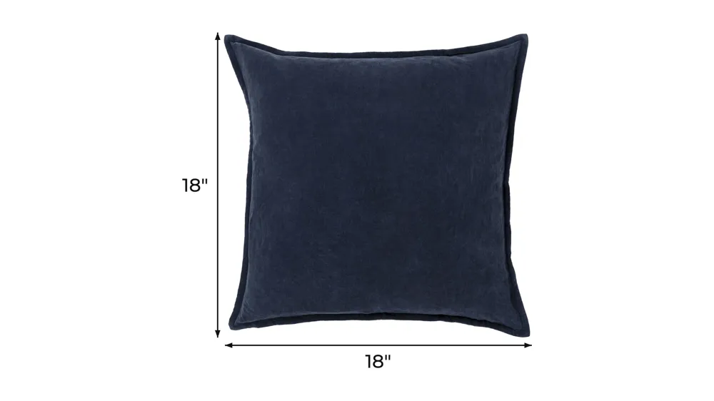 Cotton Velvet 18" Throw Pillow Dimensions