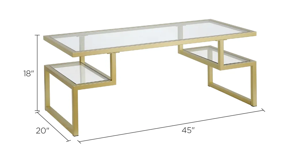 Zan Rectangular Coffee Table Dimensions