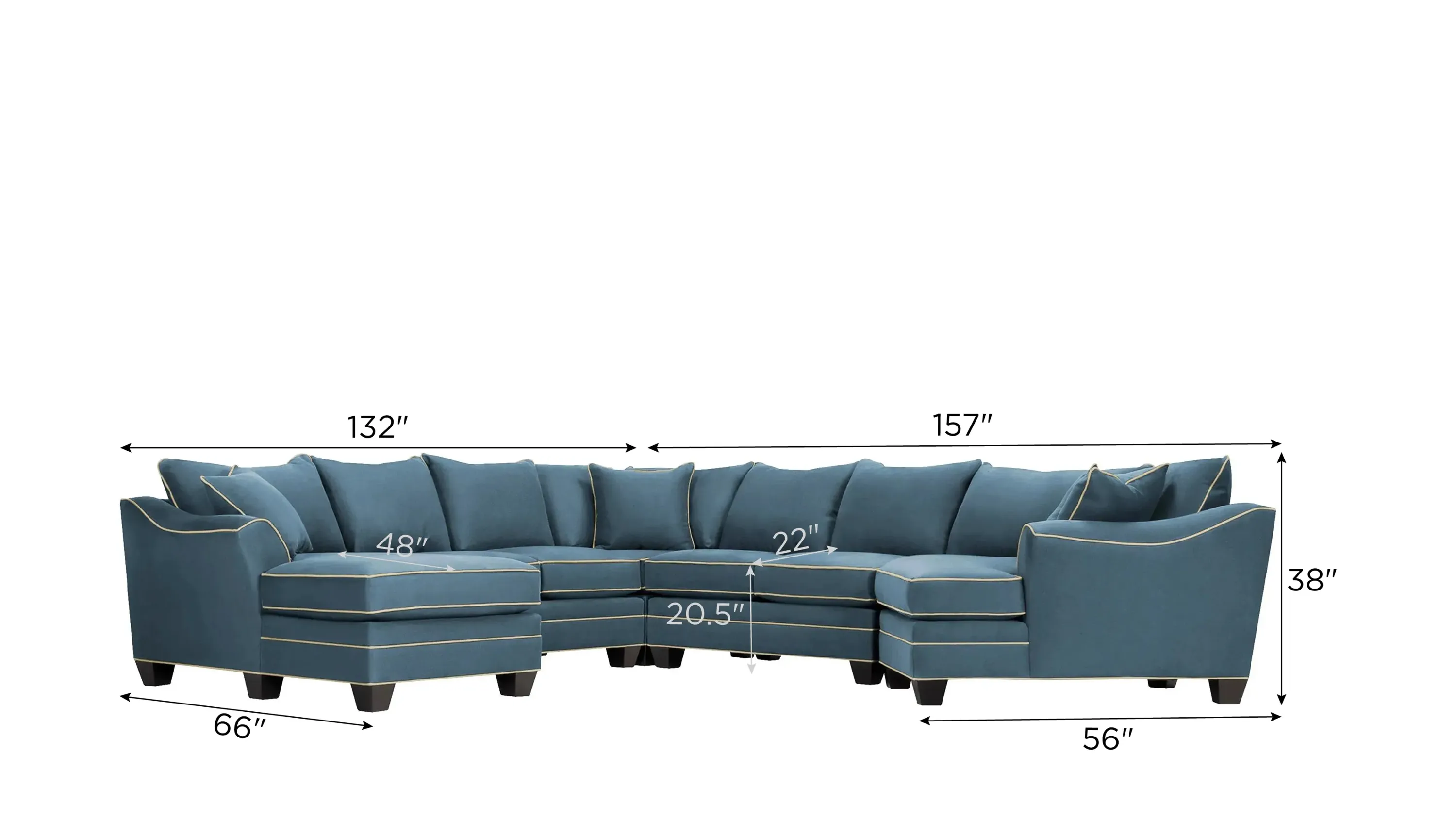 Foresthill 5-pc. Left Hand Facing Sectional Sofa | Raymour & Flanigan