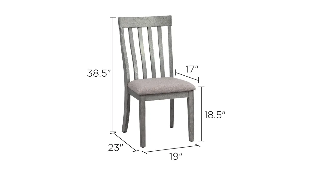 Brim Dining Room Side Chair (Set of 2) Dimensions