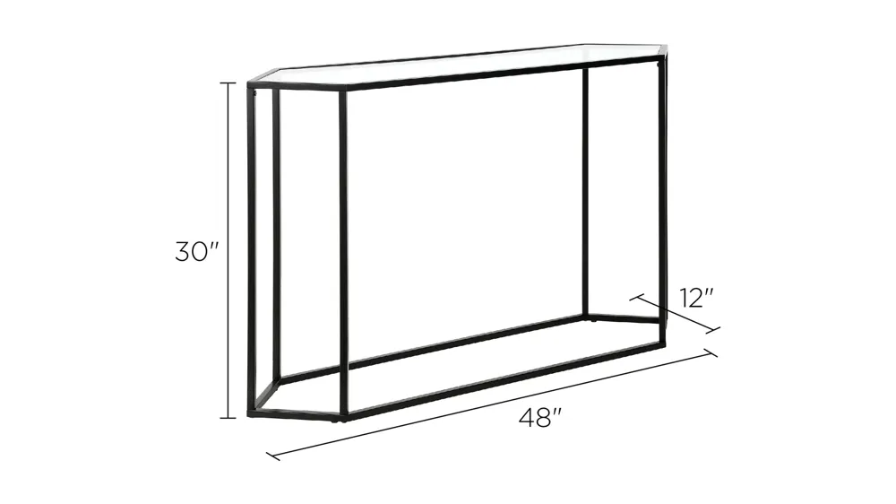 Scott Hexagonal Sofa Table Dimensions
