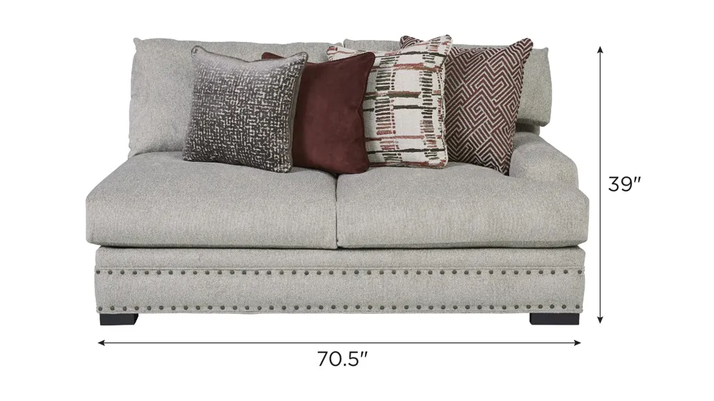 Bayside Right Arm Facing Loveseat Dimensions