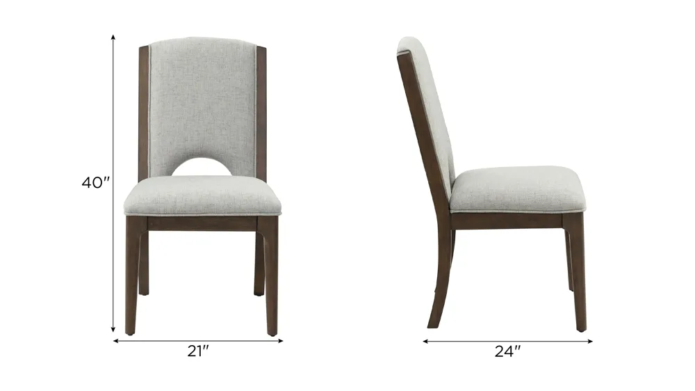 Athens Dining Chair - Set of 2 Dimensions