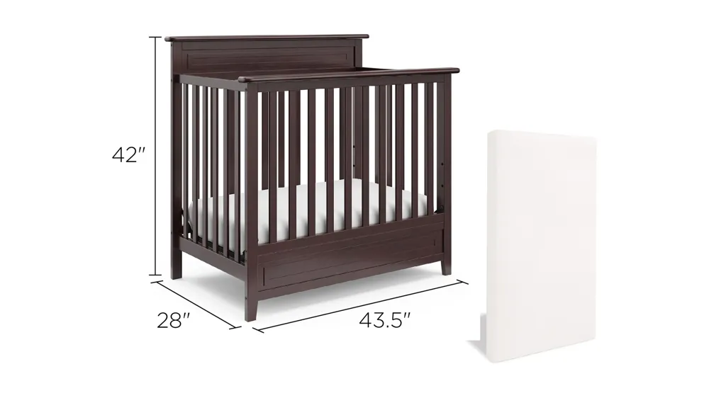 Petal Mini Crib with Mattress Dimensions