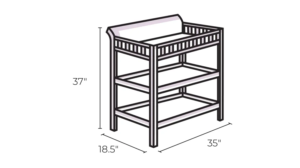 Hayes Changing Table Dimensions