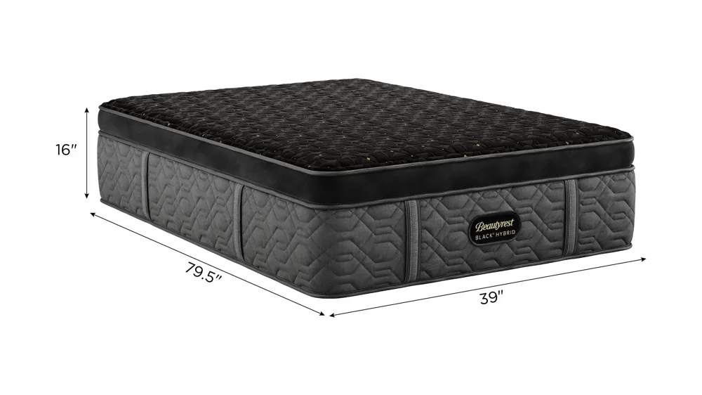 Beautyrest Black Hybrid Series Four Plush Apex Top Mattress Dimensions